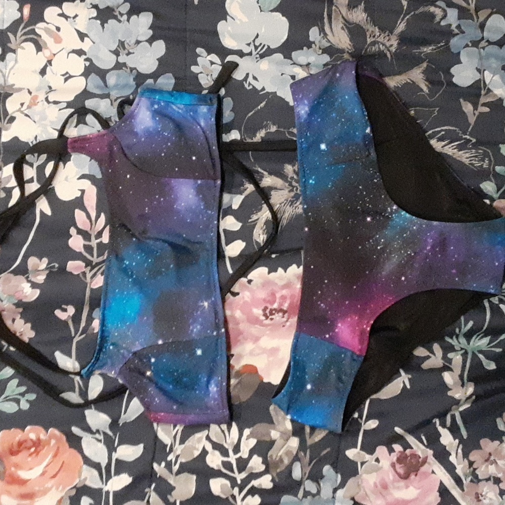 Hot Topic Galaxy Reversible Bikini